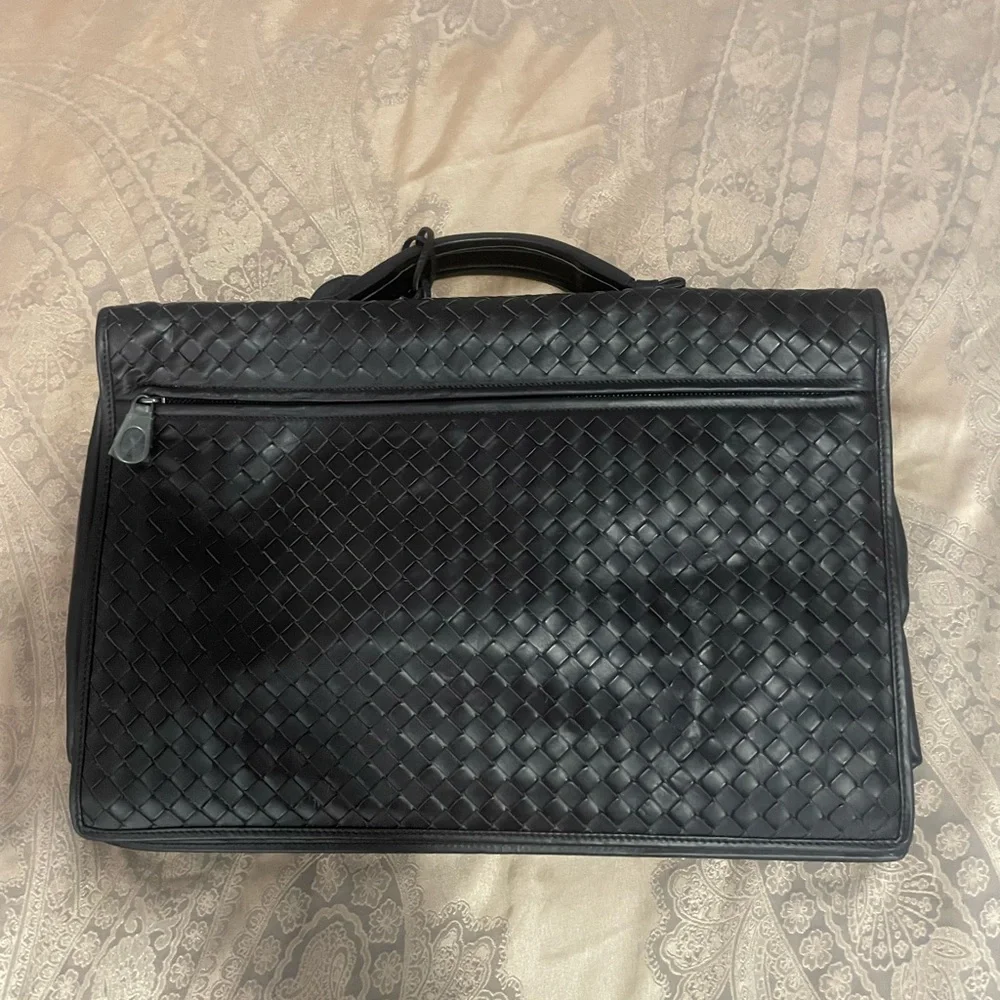 Bottega Veneta Mens Brown Briefcase